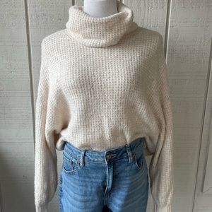 American Eagle Medium Waffle Knit Cozy Sweater